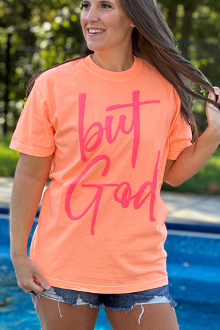 But God Comfort Colors Tee