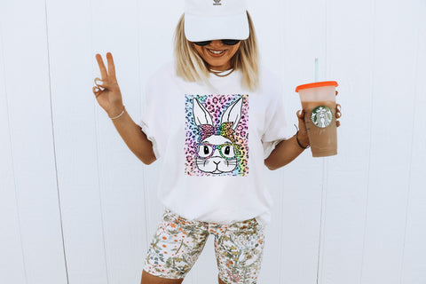 Cheetah Bunny Graphic Sweatshirt
