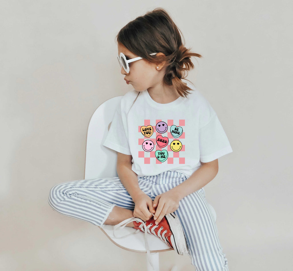 Checkered Candy Hearts YOUTH