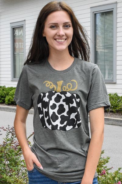 Cow Pumpkin Graphic Tee