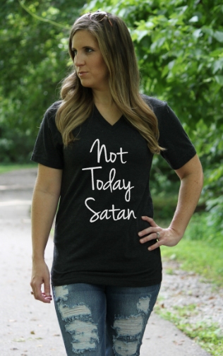 Not Today Satan - Glittering Boutique