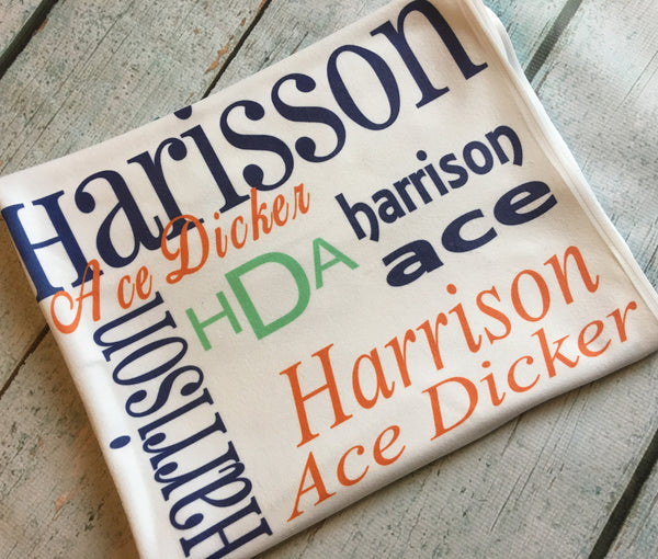 Personalized Baby Blankets - Classic Collection - Glittering Boutique