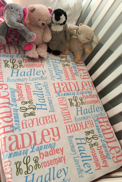 Personalized Baby Blankets - Classic Collection - Glittering Boutique
