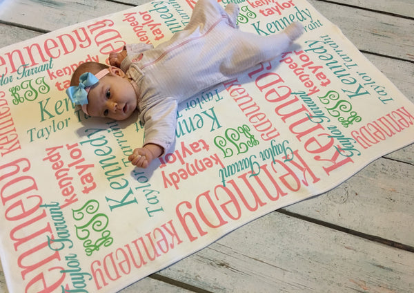 Personalized Baby Blankets - Classic Collection - Glittering Boutique