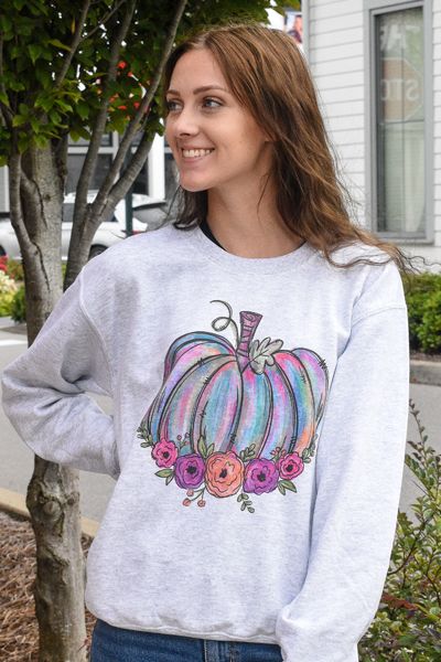 Watercolor Pumpkin Sweatshirt