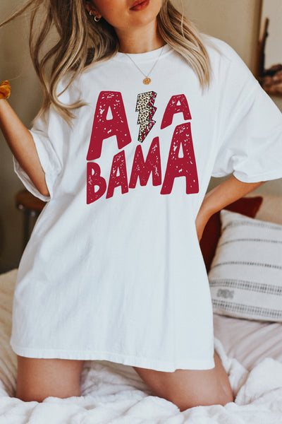 Alabama Bolt Oversized Comfort Color