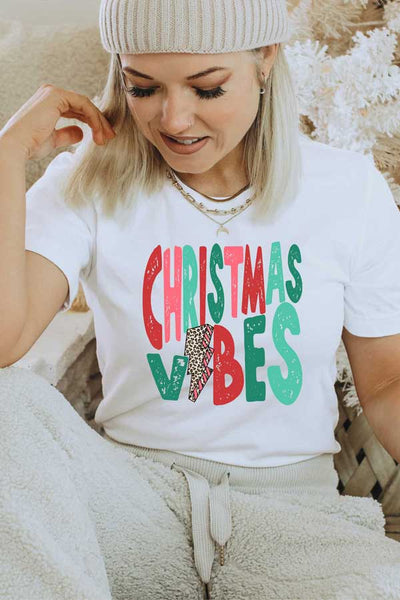 Christmas Vibes Bolt Unisex Graphic Tee