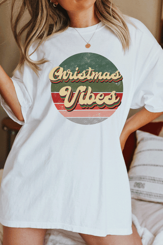 Christmas Vibes Oversized Comfort Color