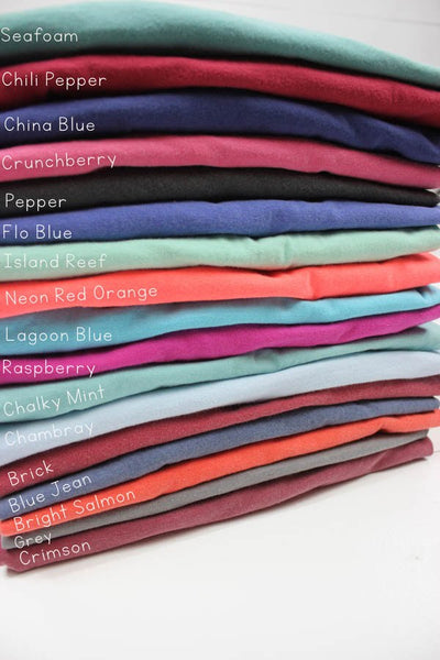 Long Sleeve Personalized Comfort Color Pocket Tee - Glittering Boutique