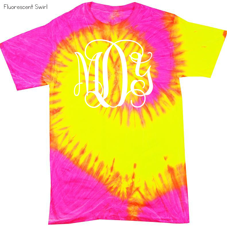 Tie Dye Monogram Shirt – Glittering Boutique