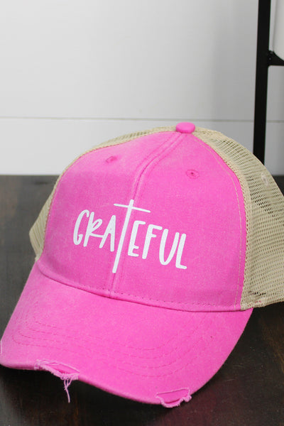 Graphic Distressed Hats