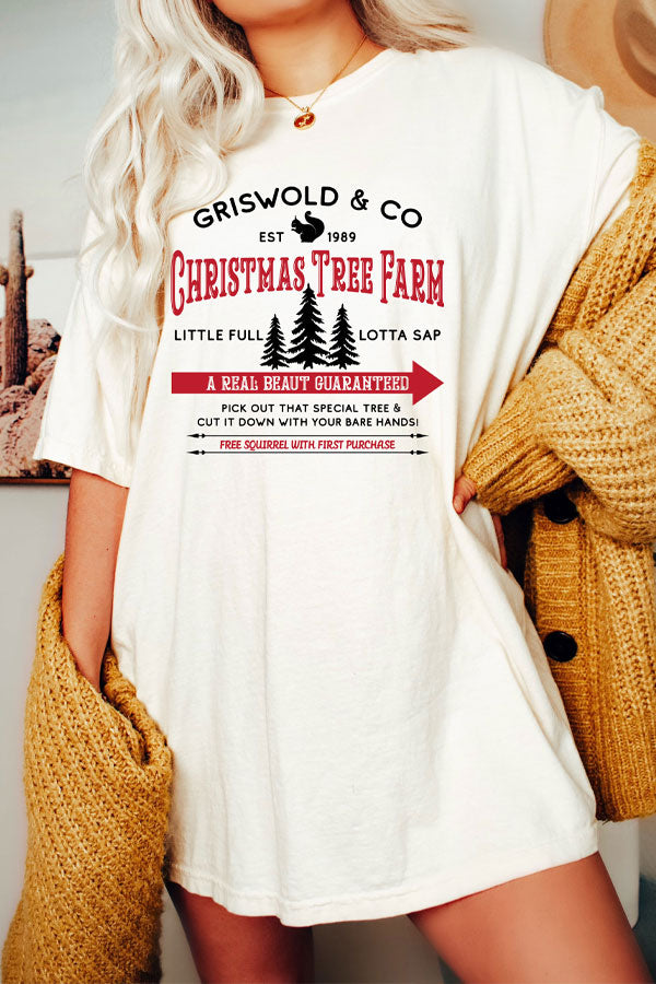 Grisswold Tree Farm Oversized Comfort Color