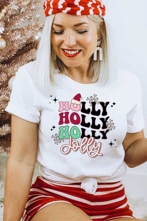 Holly Holly Holly Jolly Unisex Graphic Tee