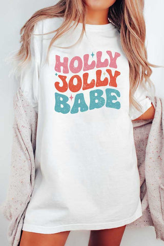 Holly Jolly Babe Oversized Comfort Color