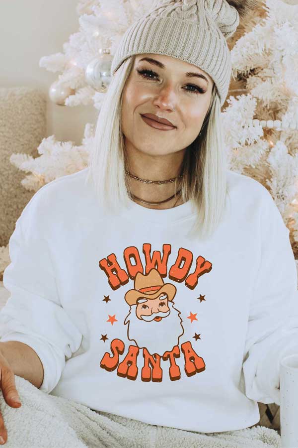 Howdy Santa Sweatshirt