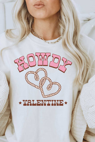 Howdy Valentine Rope Sweatshirt