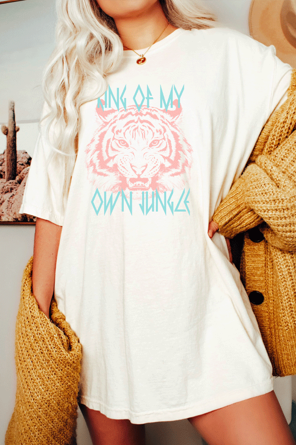 King of My Own Jungle Oversized Comfort Color