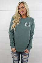 Long Sleeve Personalized Comfort Color Tee - Glittering Boutique