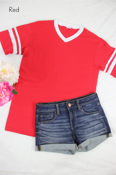 Personalized Varsity Tee - Glittering Boutique