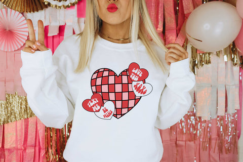 Retro Hearts Sweatshirt