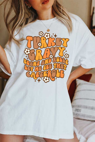 Turkey Gravy Beans Oversized Comfort Color