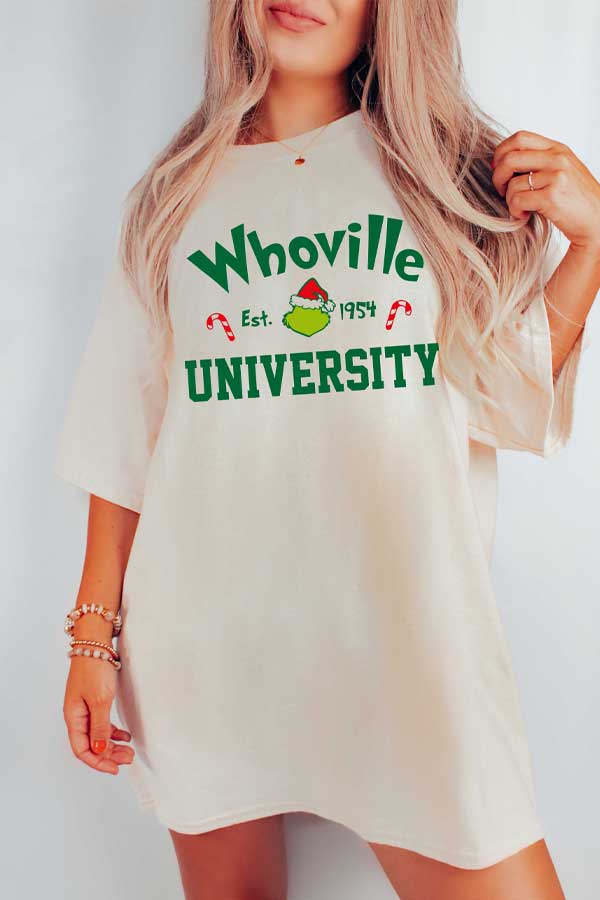 Whoville University Oversized Comfort Color